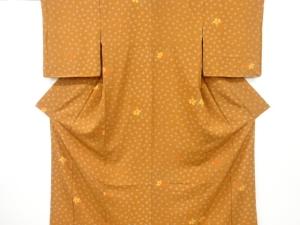 未使用品　花模様小紋着物